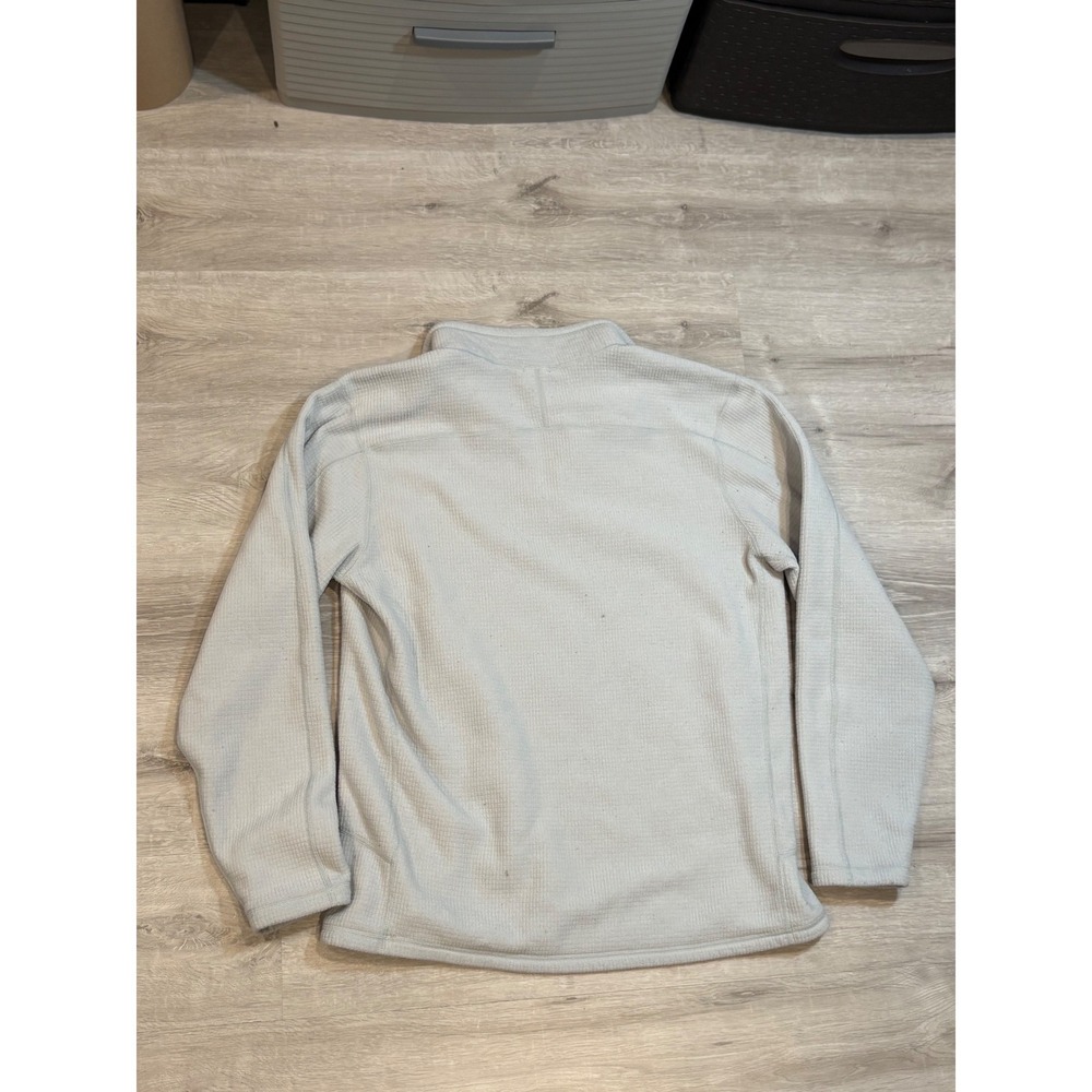The North Face TKA 100 Mens Quarter Zip Fleece Pullover Light Grey Large - Picture 8 of 9